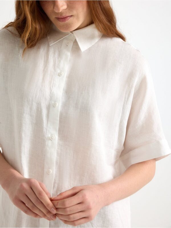 Shirt dress in linen - 3005102-70