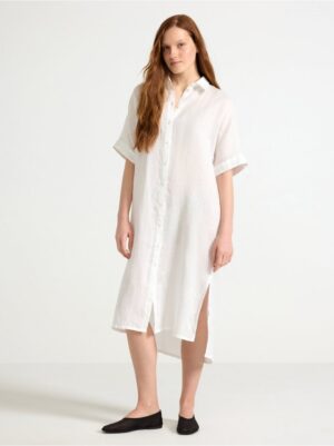 Shirt dress in linen - 3005102-70