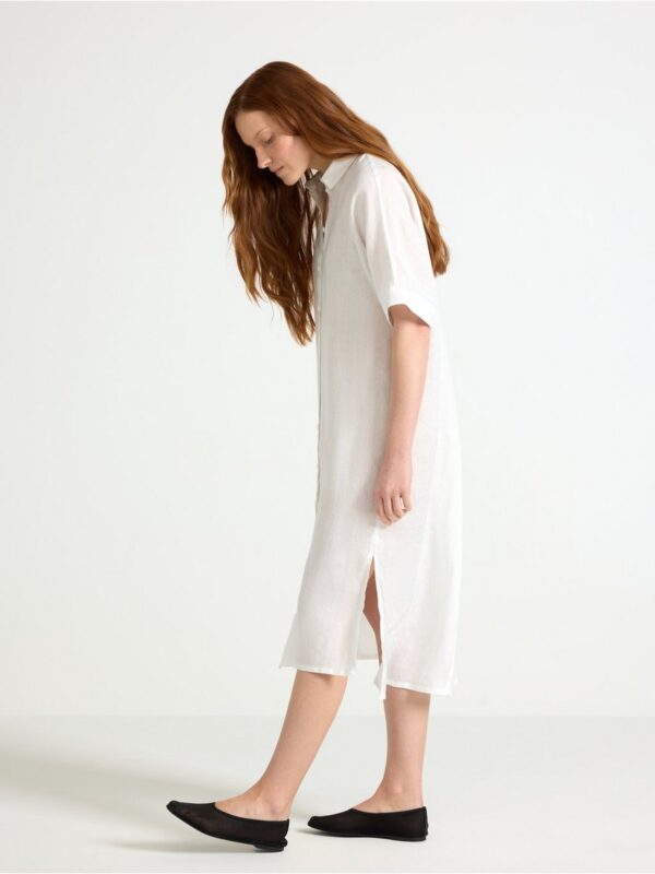 Shirt dress in linen - 3005102-70