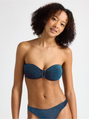 Padded bandeau  bikini bra with lurex - 3005250-8109