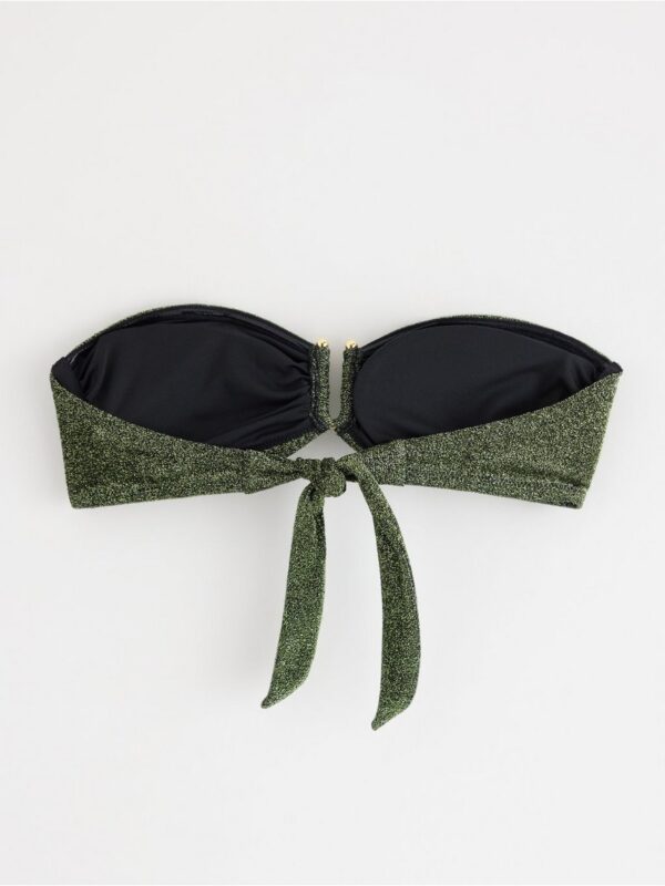 Padded bandeau  bikini bra with lurex - 3005250-8597