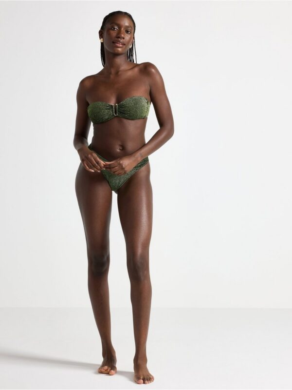 Padded bandeau  bikini bra with lurex - 3005250-8597