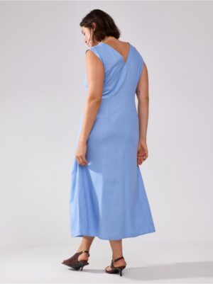 Midi dress in linen blend - 3005315-4114