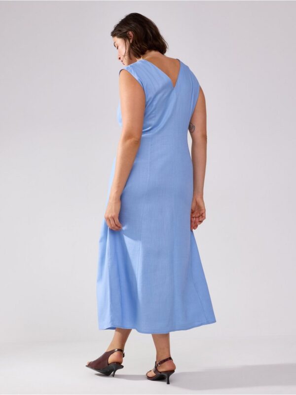 Midi dress in linen blend - 3005315-4114