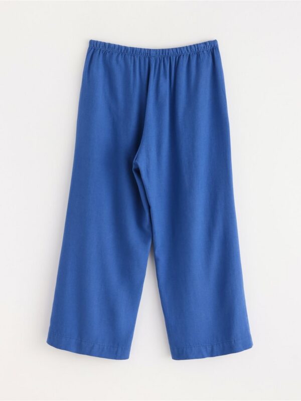 BELLA straight cropped trousers in linen blend - 3005394-2023