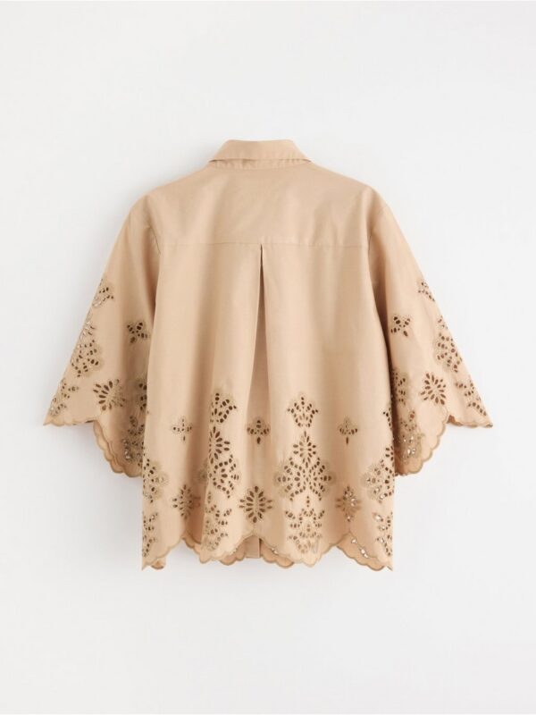 Short-sleeved shirt with embroidery - 3005472-7603