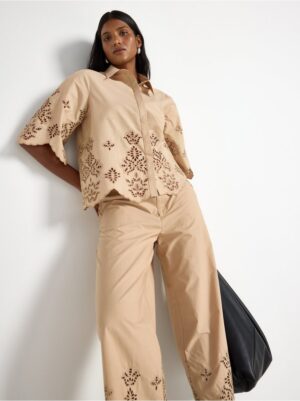 Košulja - Short-sleeved shirt with embroidery 9