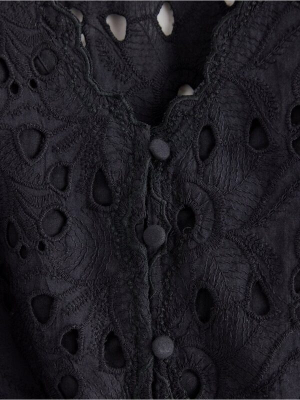 Blouse with broderie anglaise - 3005569-80