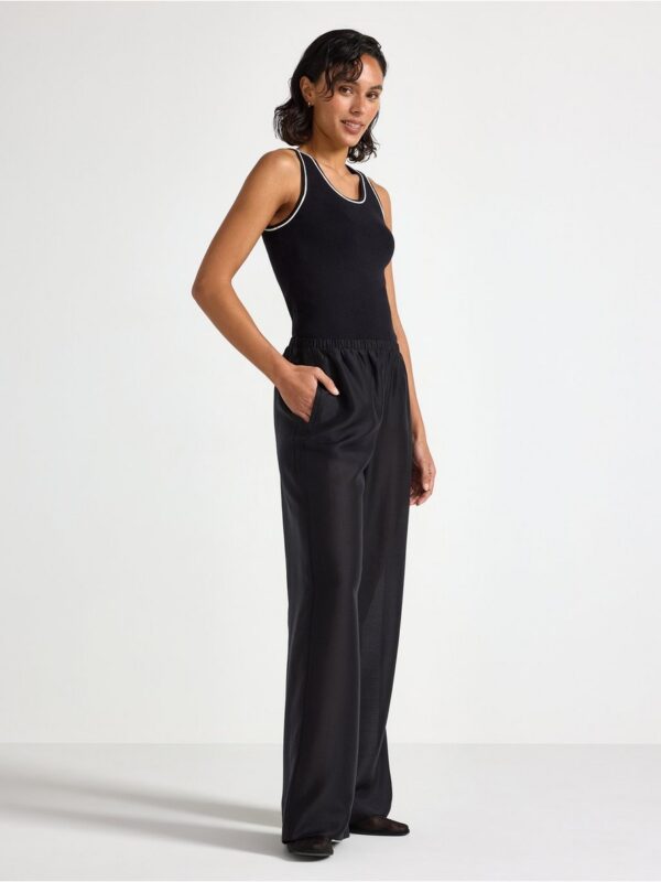 Trousers with wide legs - 3005606-80
