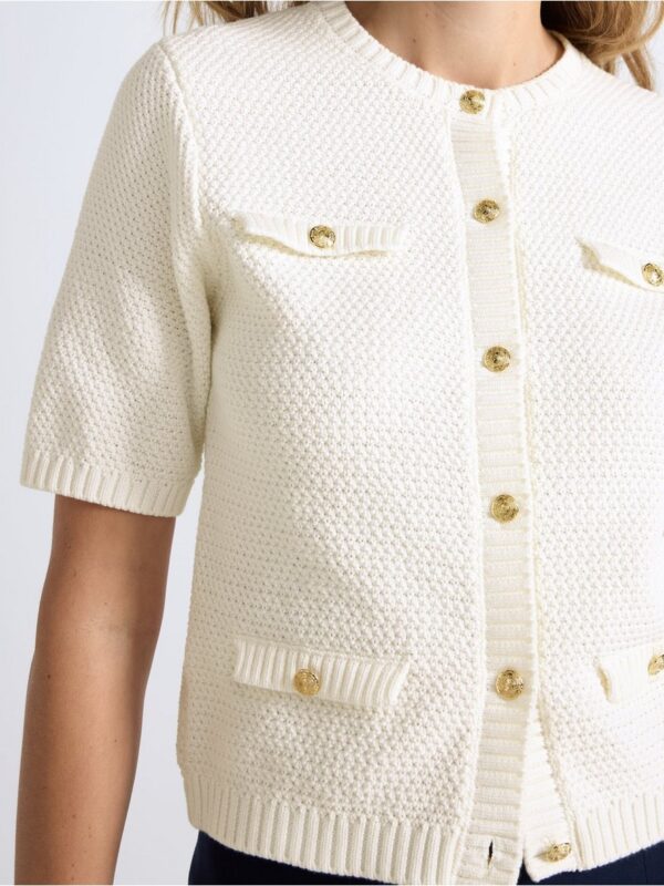 Fine-knit cardigan - 3005694-300