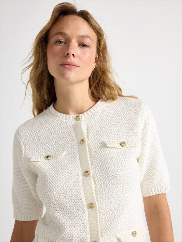 Fine-knit cardigan - 3005694-300