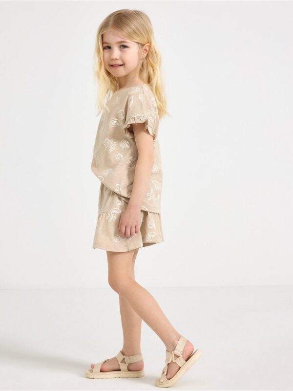 Skort in slub jersey - 3005724-4939
