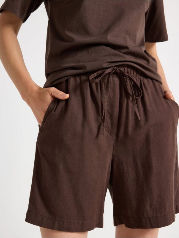 Shorts in linen blend - 3005741-7317