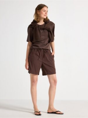 Shorts in linen blend - 3005741-7317