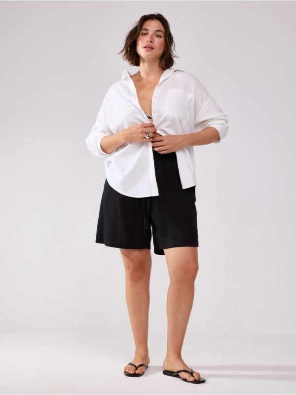 Shorts in linen blend - 3005741-80