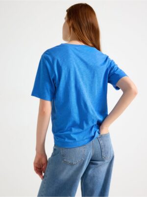 T-shirt with v-neck - 3005988-7424