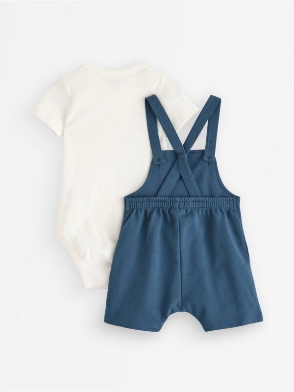 Set - bodysuit and dungarees - 3005991-325