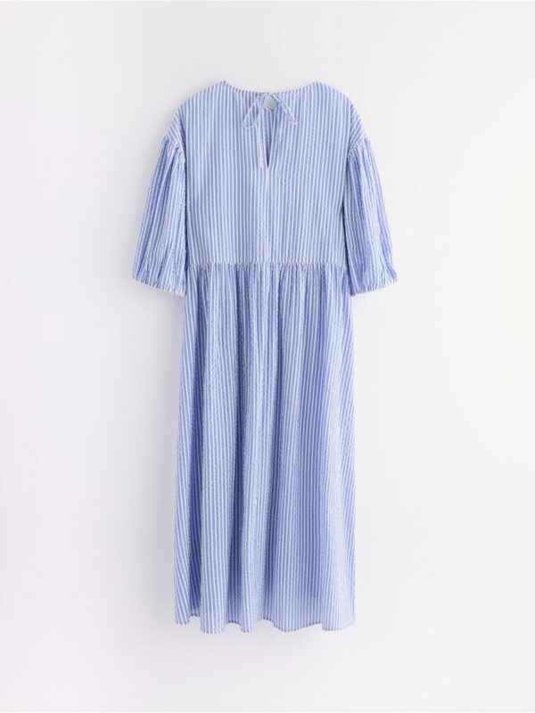 Midi dress in seersucker - 3006114-9878