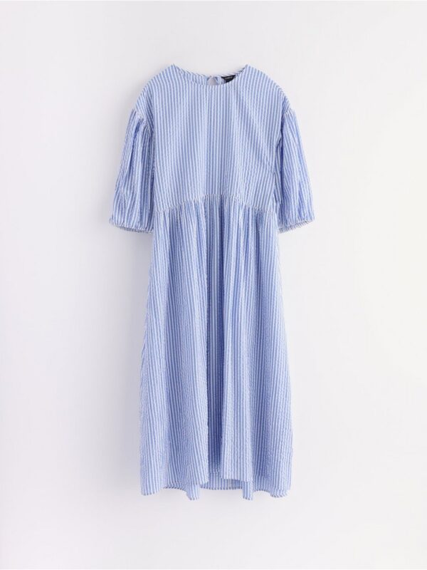 Midi dress in seersucker - 3006114-9878