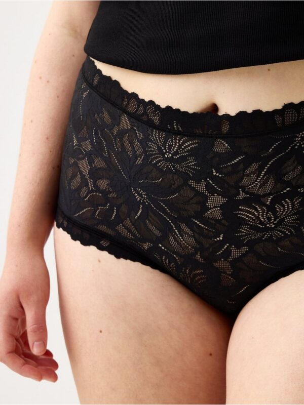 Briefs in lace  with high waist - 3006139-80