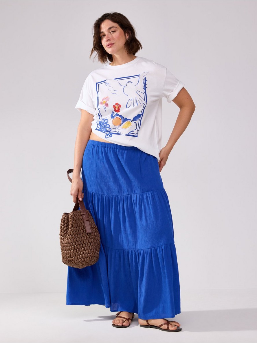 Suknja – Crinkled maxi skirt
