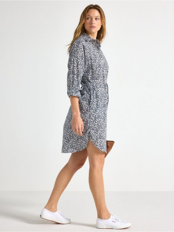 Shirt dress with mini length - 3006339-2150