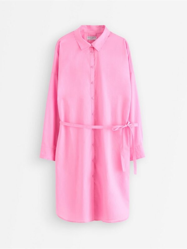 Shirt dress with mini length - 3006339-6665