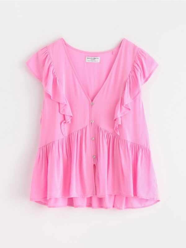 Short-sleeved blouse - 3006409-6665