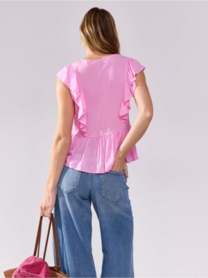 Short-sleeved blouse - 3006409-6665