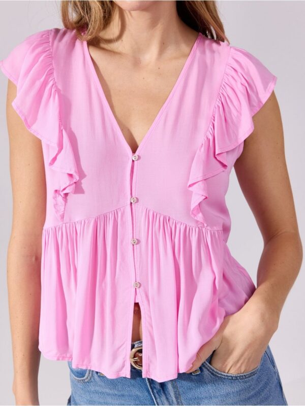 Short-sleeved blouse - 3006409-6665