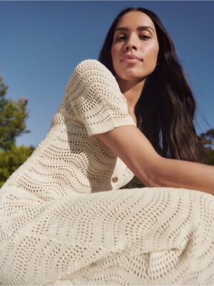 Haljina - mešavina 50% viskoza - Pattern-knit maxi dress 17