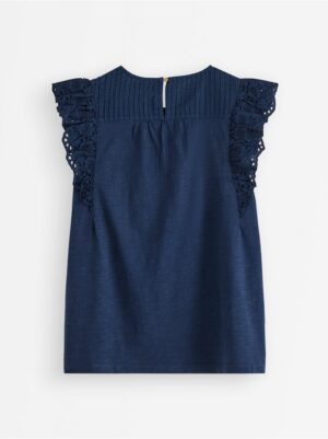 Top with broderie anglaise - 3006633-2150