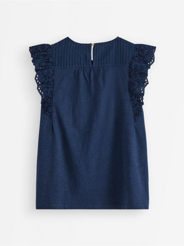 Top with broderie anglaise - 3006633-2150