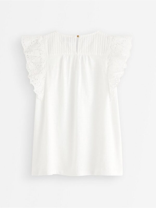 Top with broderie anglaise - 3006633-300