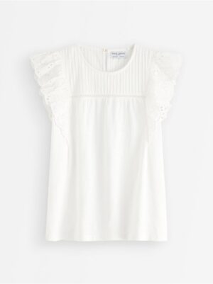 Top with broderie anglaise - 3006633-300