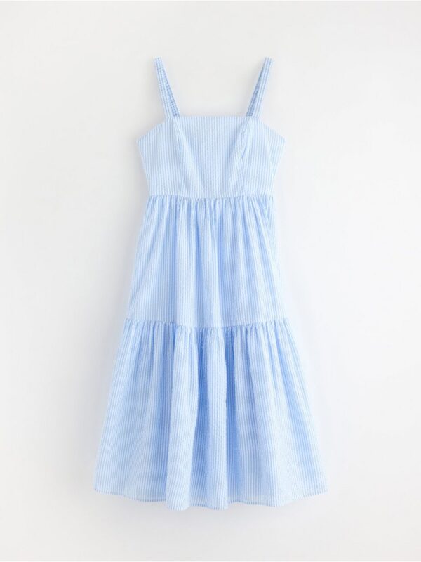 Midi dress in seersucker - 3006641-9614