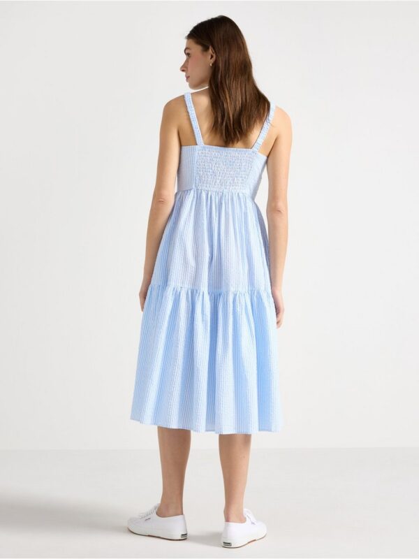 Midi dress in seersucker - 3006641-9614