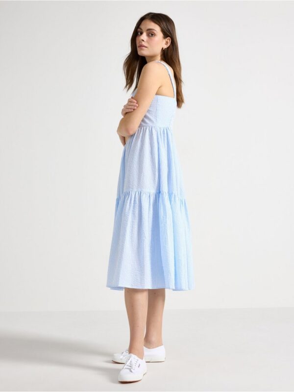 Midi dress in seersucker - 3006641-9614