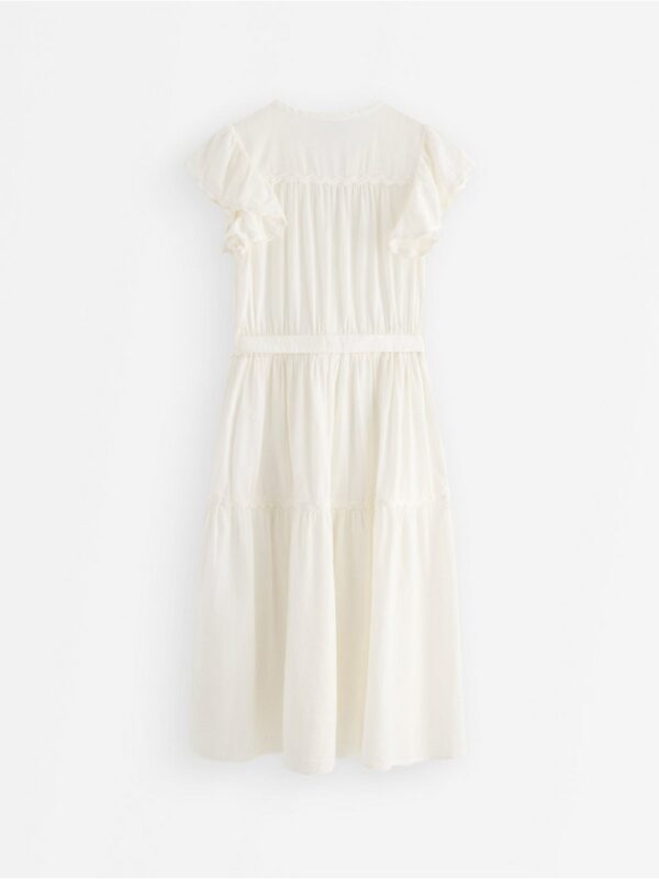 Midi dress with flounce - 3006651-300