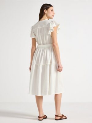 Midi dress with flounce - 3006651-300