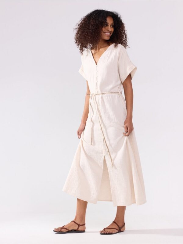 Crinkled midi dress - 3006697-7403