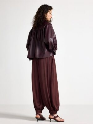 Trousers in satin - 3006831-6983