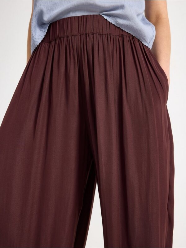 Trousers in satin - 3006831-6983