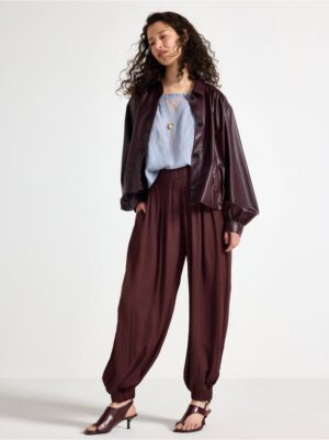 Trousers in satin - 3006831-6983