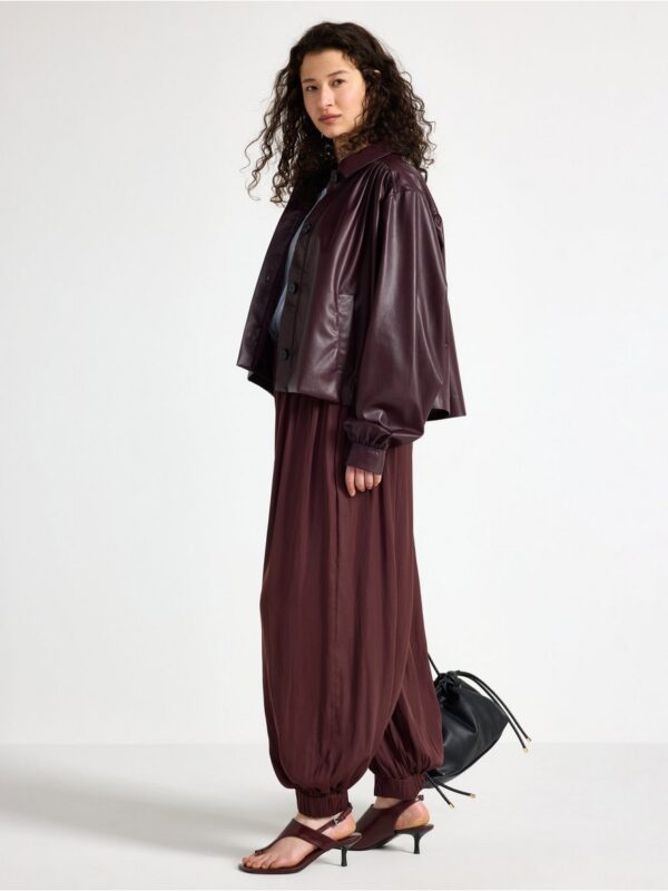 Trousers in satin - 3006831-6983