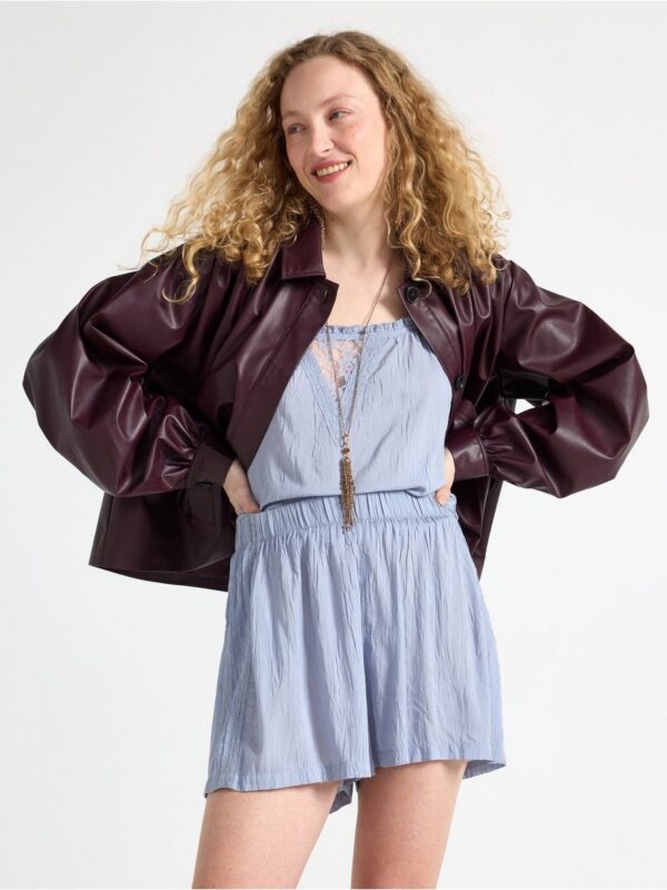 Crinkled shorts - 3006842-8002