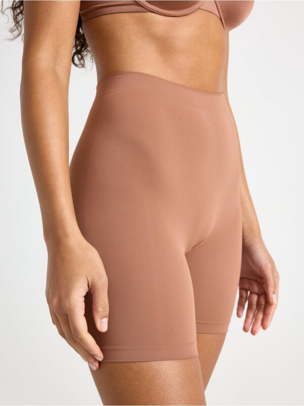 Seamless biker briefs with high waist - 3006992-2724