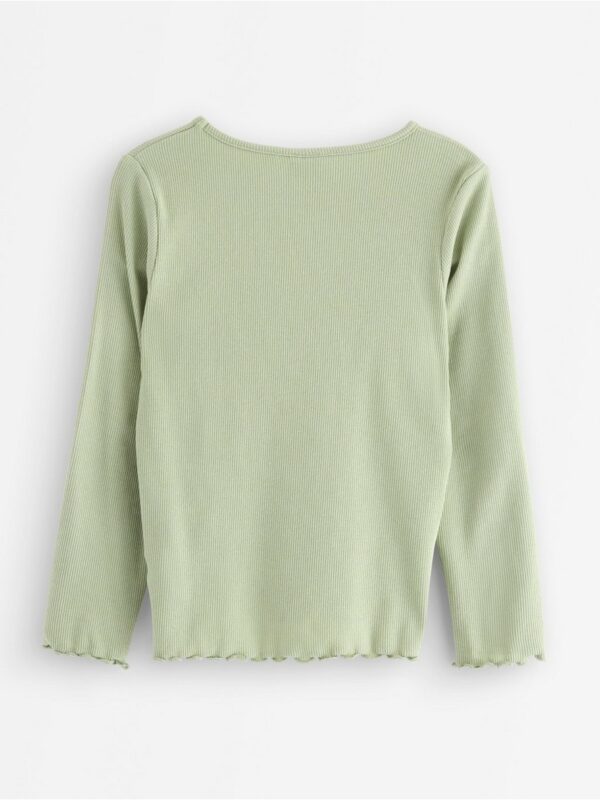 Long-sleeved ribbed top - 3007011-3905