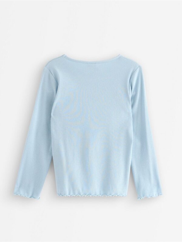 Long-sleeved ribbed top - 3007011-6584