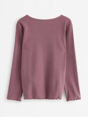 Long-sleeved ribbed top - 3007011-9438